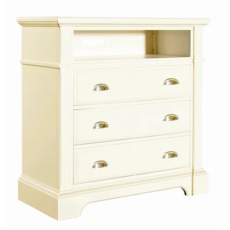 Three Drawer & Open Compartment Entertainement Console